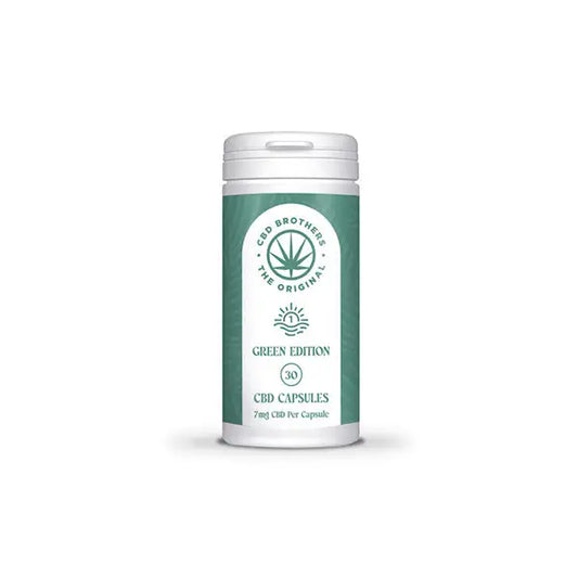 CBD Brothers Green Edition 210mg CBD/CBDA Vegan Capsules - 30 Caps - CBD Products