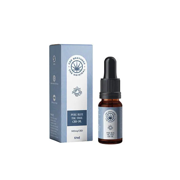 CBD Brothers Pure Blue 500mg CBD Oil 10ml bottle and box product image