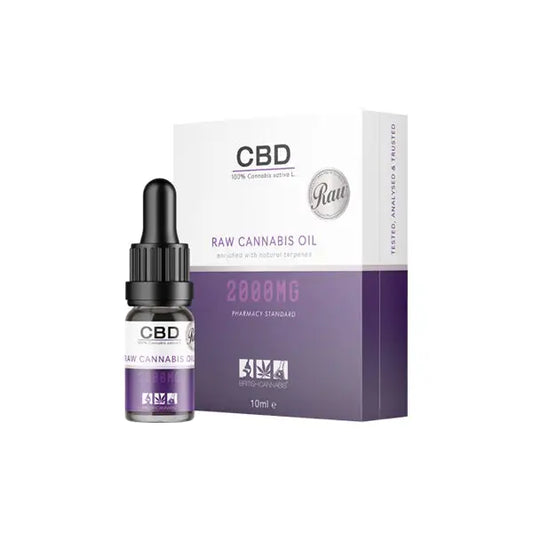 CBD by British Cannabis 2000mg CBD Raw Cannabis Oil - 10ml - CBD Products
