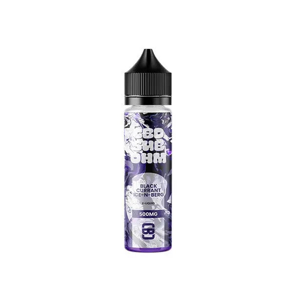 CBD Sub Ohm 500mg CBD E-liquid 50ml (70VG/30PG) (BUY 1 GET 2 FREE) - Blackcurrant Ice-N-Berg - CBD Products
