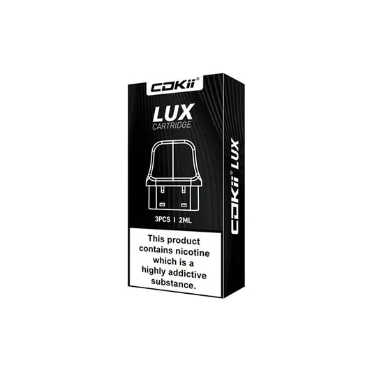 Cokii Lux Replacement Pods 3 Pack 2ml (0.6Ohm 0.8Ohm 1.0Ohm) - 0.6 Ohms - Fulfilment