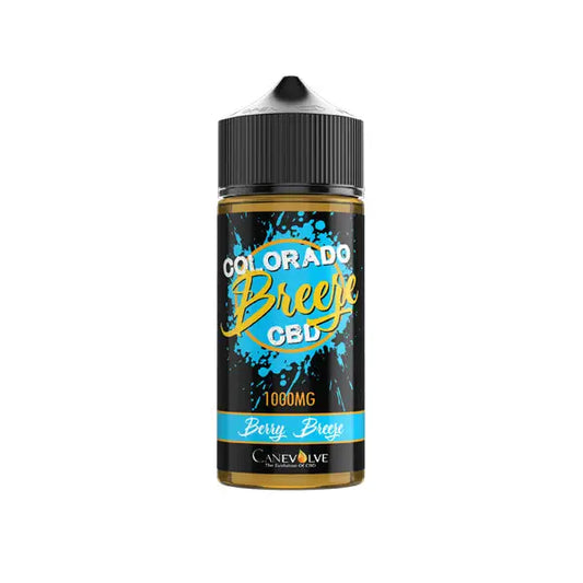 Colorado Breeze 1000mg CBD Vaping Liquid 100ml (50PG/50VG) - Berry Breeze - CBD Products