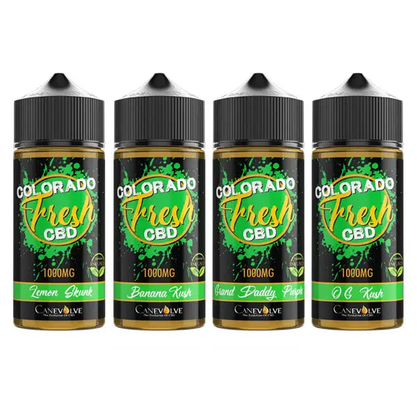 Colorado Fresh 1000mg CBD Vaping Liquid 100ml (50PG/50VG) - CBD Products