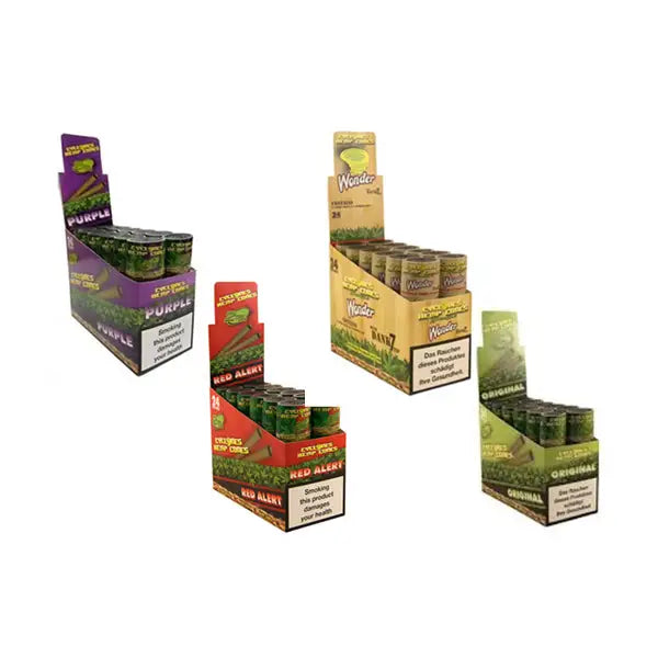 Cyclones Hemp Cones - 24 Per Pack - Cane - Smoking Products