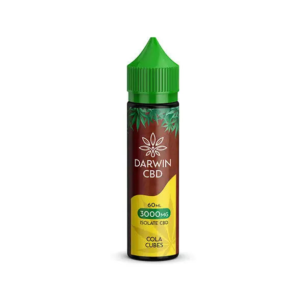Darwin 3000mg CBD Isolate E-Liquid 60ml - Cola Cubes - CBD Products