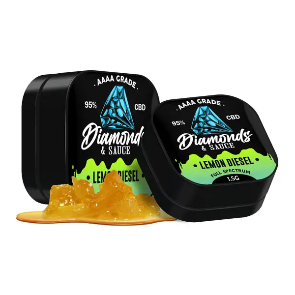 Diamonds & Sauce 95% Full Spectrum CBD Distillate 1.5g CBD Products