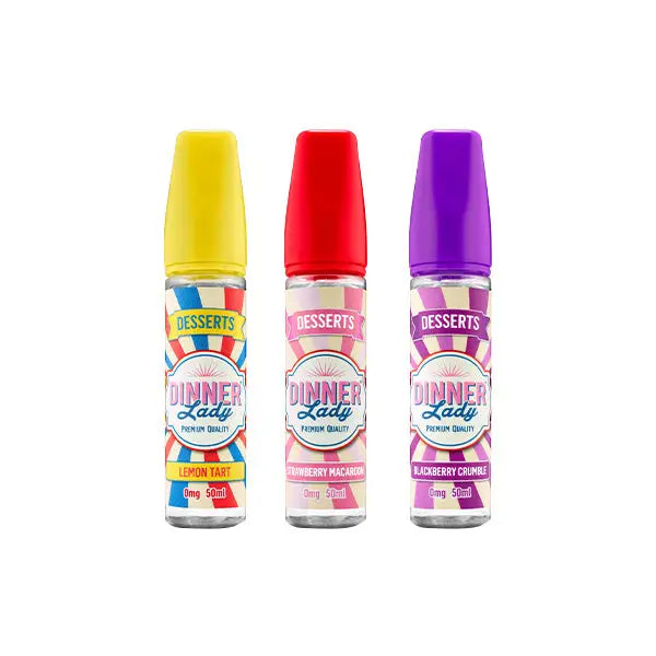 Dinner Lady Desserts 50ml Shortfill 0mg (70VG/30PG) - Blackberry Crumble - Vaping Products