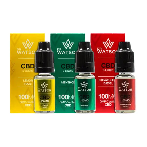 Dr Watson 100mg CBD Vaping Liquid 10ml - Menthol - CBD Products