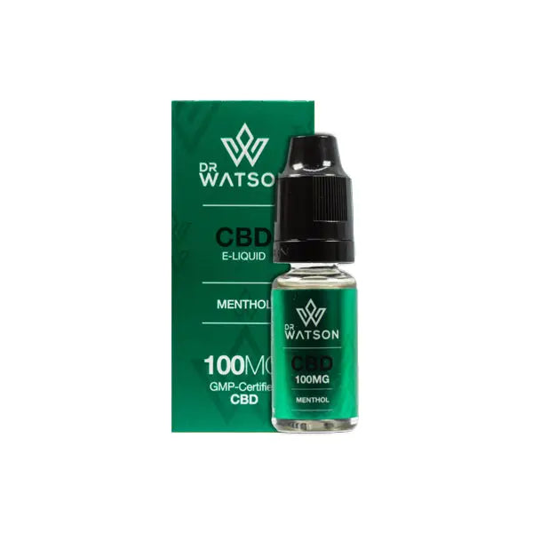 Dr Watson 100mg CBD Vaping Liquid 10ml - Menthol - CBD Products