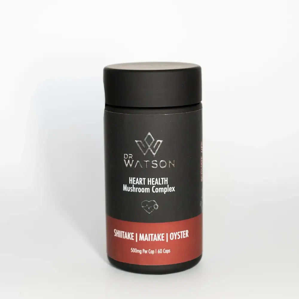 Dr Watson 500mg Heart Health Mushroom Complex Capsules - 60 Capsules - Nootropics & Supplements