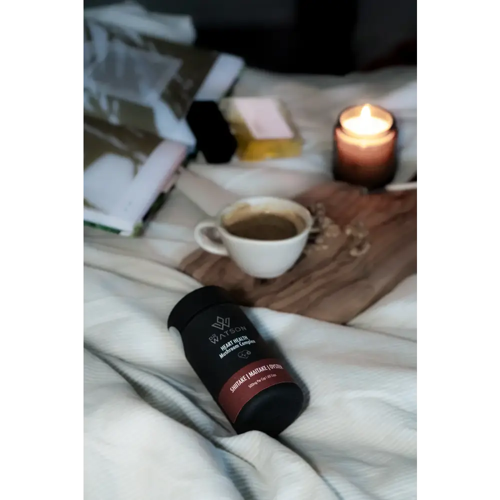 Dr Watson 500mg Heart Health Mushroom Complex Capsules - 60 Capsules - Nootropics & Supplements