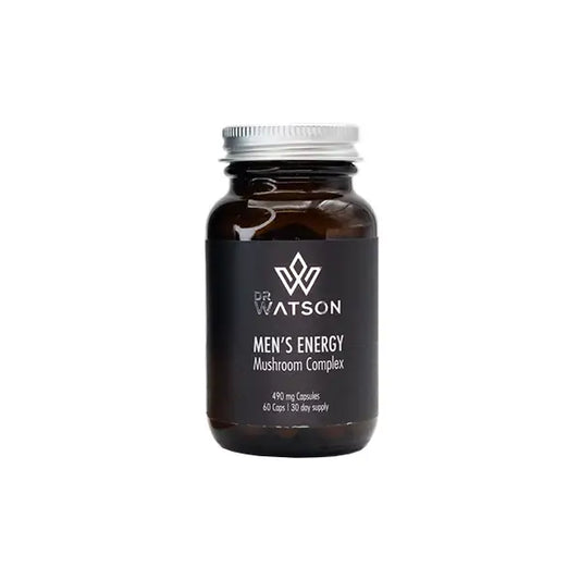Dr Watson Men’s Energy Mushroom Vegan Capsules - 60 Pieces - Nootropics & Supplements