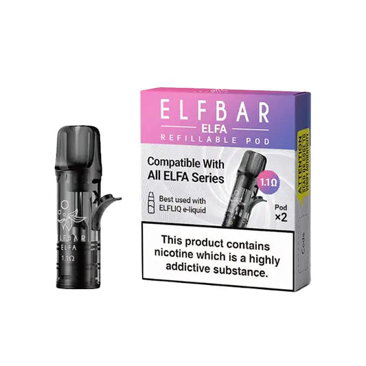 Elf Bar ELFA Empty Refillable Pods 2ml - 2 pcs - Vaping Products