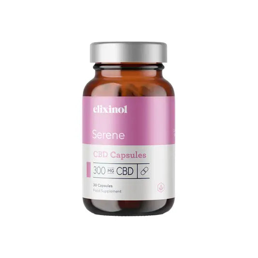 Elixinol 300mg CBD Serene Capsules - 30 Caps - CBD Products