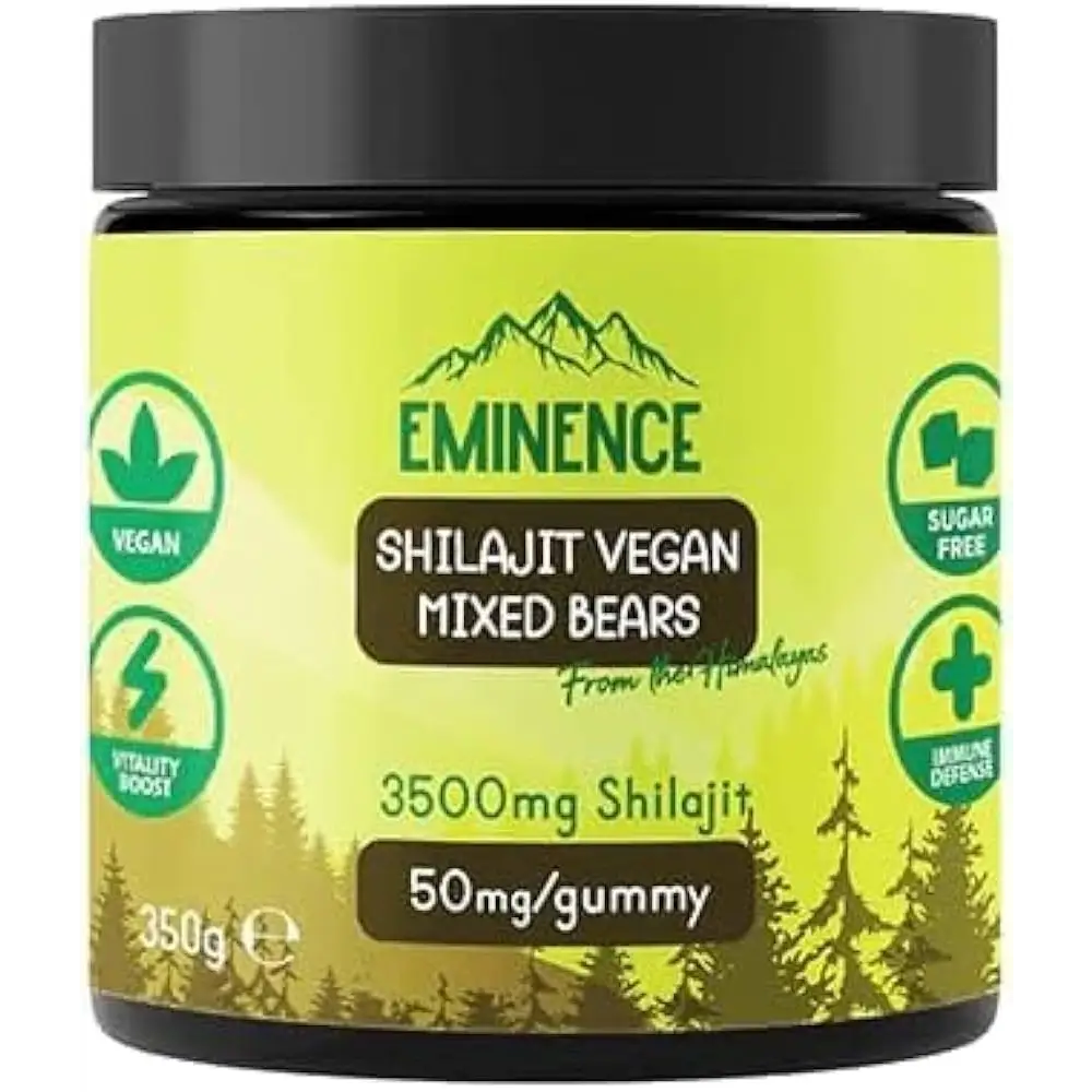 Eminence 7000mg Shilajit Vegan Gummies 350g - Mixed Bears - Nootropics & Supplements
