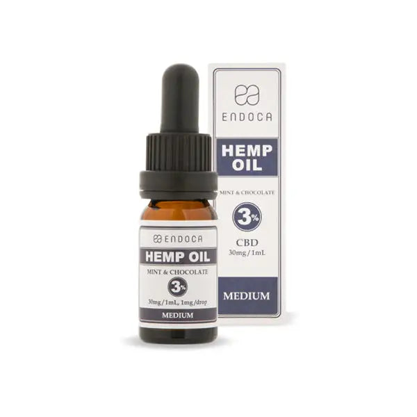 Endoca 300mg CBD Hemp Oil Drops Mint & Chocolate - 10ml - CBD Products