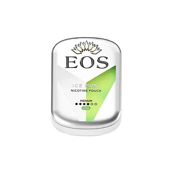 EOS 12mg Medium Nicotine pouches - 20 Pouches - Ice Mint - Smoking Products