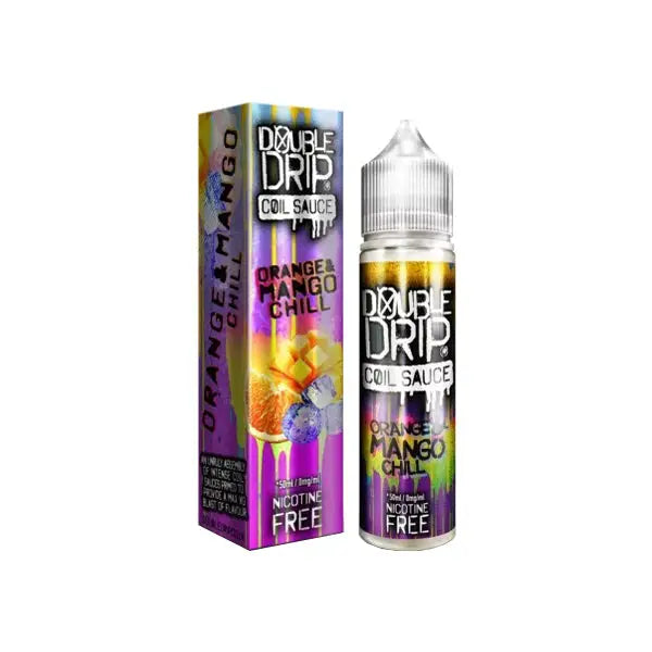 EXPIRED:: Double Drip 0mg 50ml Shortfill (80VG/20PG) - Orange Mango Chill (Out Of Date: 07/01/21) - Vaping Products
