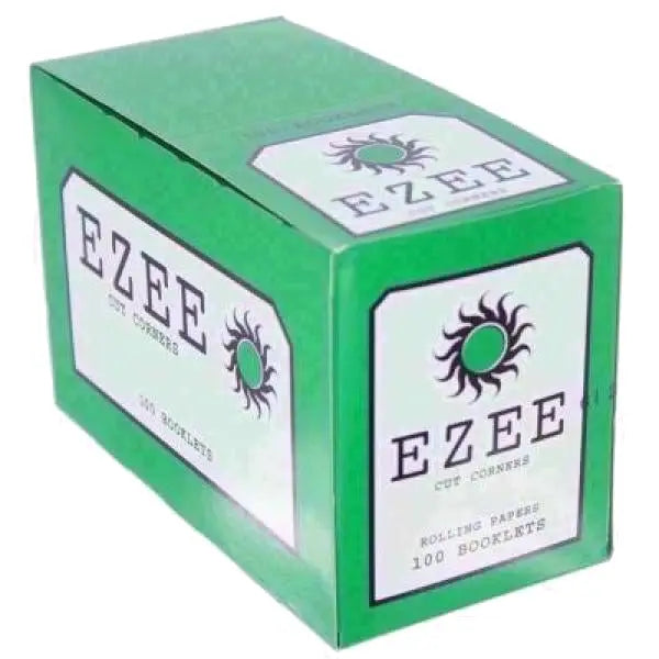 Ezee Green Cut Corner Standard Rolling Papers - Smoking Products