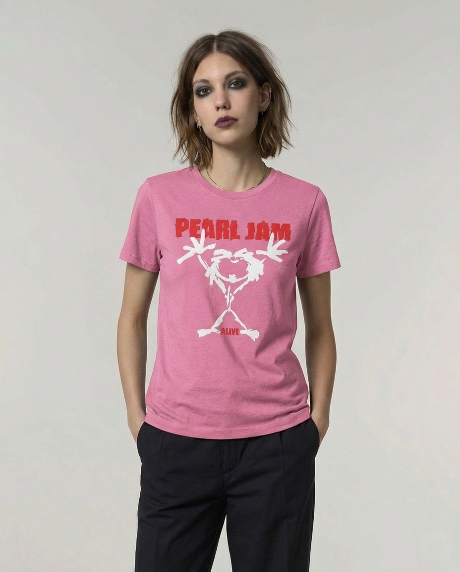 Pearl Jam Alive Stickman T-Shirt | Organic Cotton Band Tee | Classic 90s Grunge Rock Merch