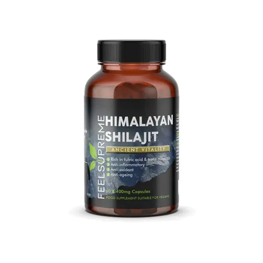 Feel Supreme 24000mg Himalayan Shilajit Capsules - 60 Caps - Nootropics & Supplements