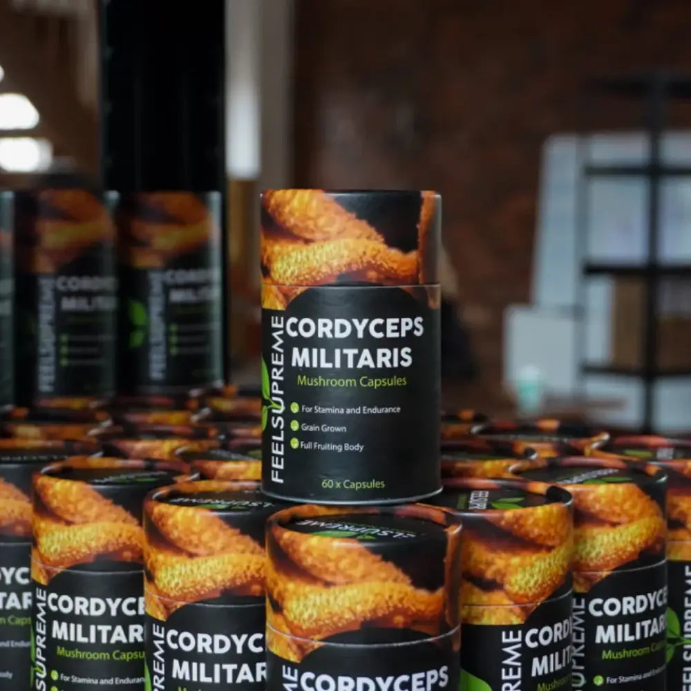 Feel Supreme 30000mg Cordyceps Militaris Capsules - 60 Caps - CBD Products