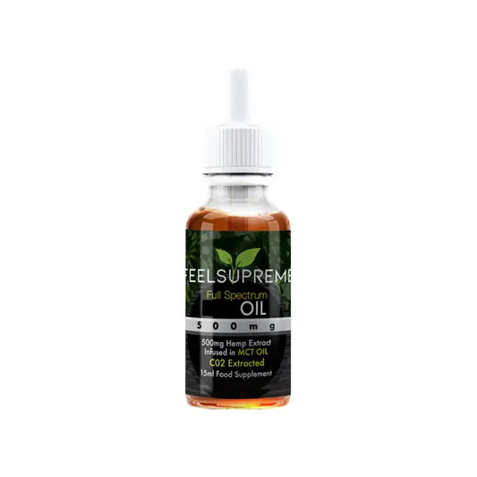 Feel Supreme 500mg Full Spectrum CBD In MCT Oil - 15ml - CBD Products