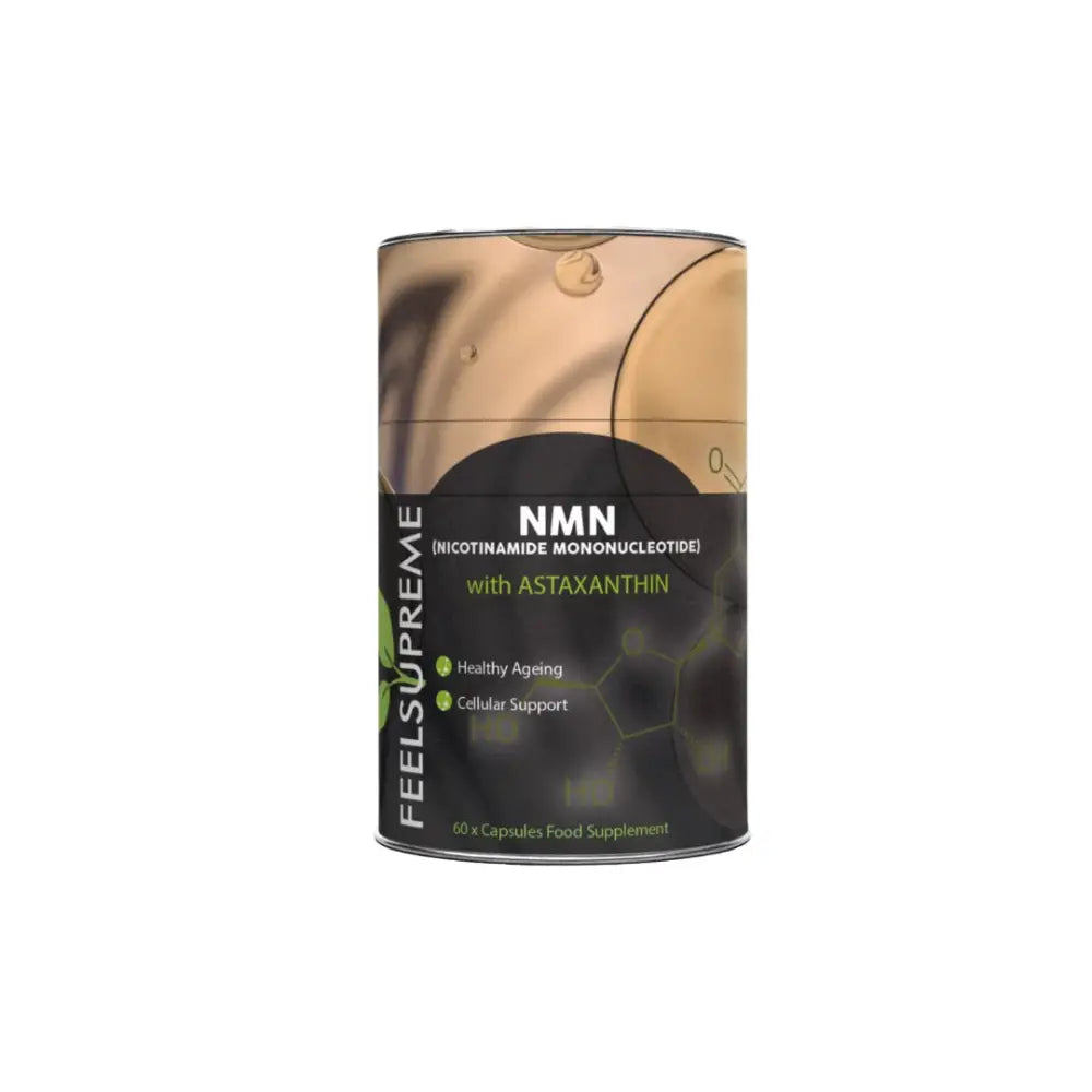 Feel Supreme 500mg NMN + Astaxanthin Supplement Capsules - 60 Caps - Nootropics & Supplements