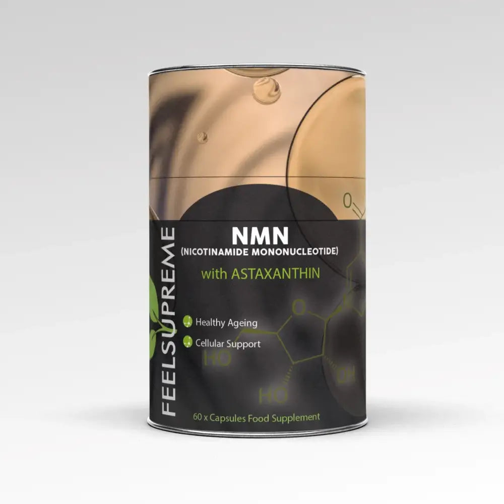 Feel Supreme 500mg NMN + Astaxanthin Supplement Capsules - 60 Caps - Nootropics & Supplements