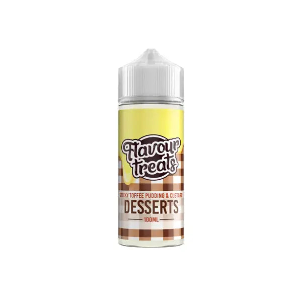Flavour Treats Desserts by Ohm Boy 100ml Shortfill 0mg (70VG/30PG) - Sticky Toffee Pudding & Custard - Vaping Products