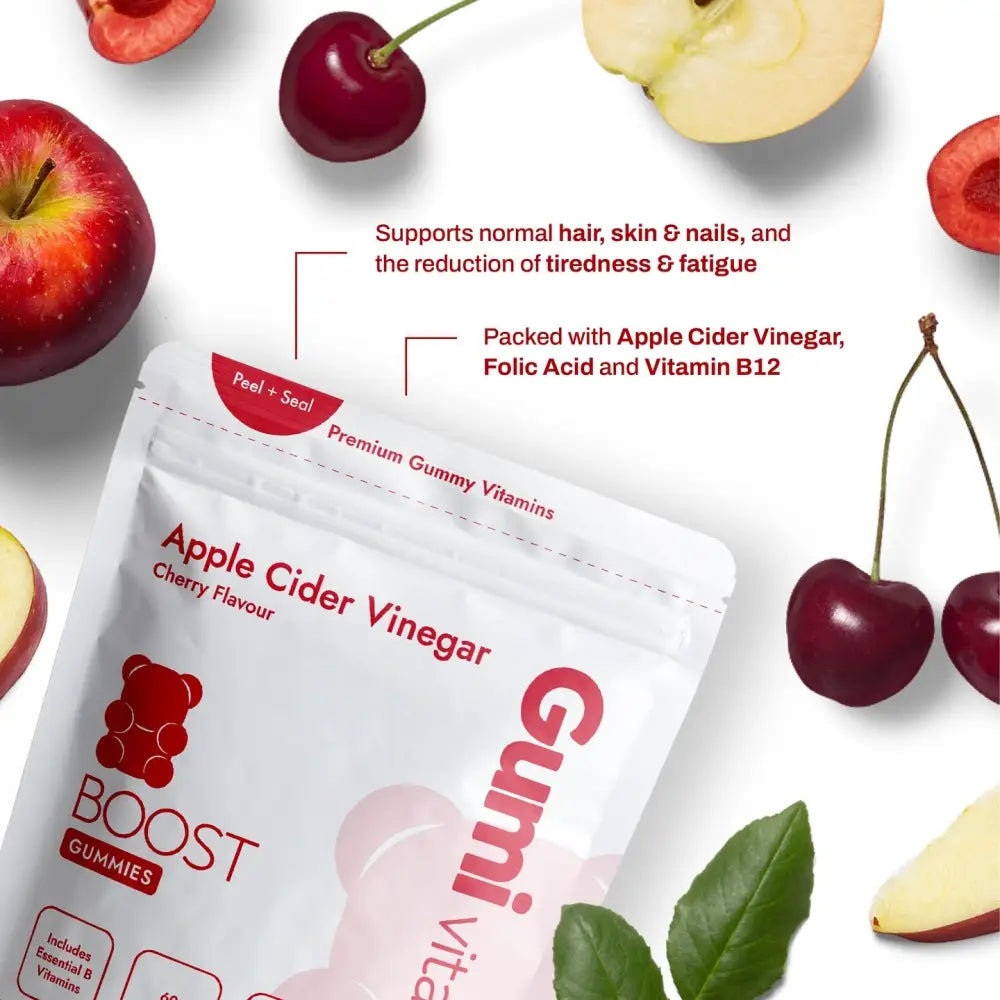 Gumi Vitamins Boost Apple Cider Vinegar Gummies - 60 Gummies - Nootropics & Supplements