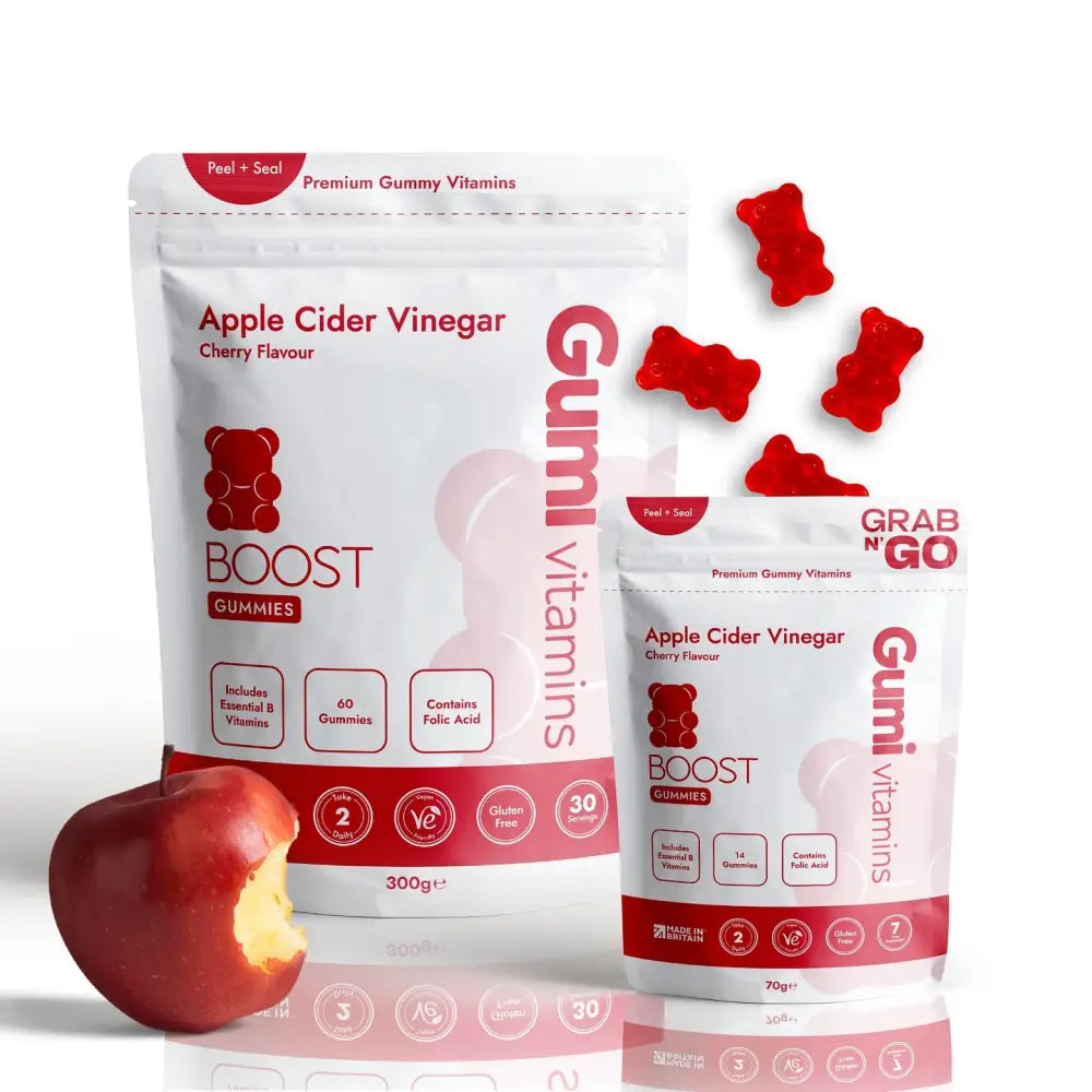 Gumi Vitamins Boost Apple Cider Vinegar Gummies - 60 Gummies - Nootropics & Supplements
