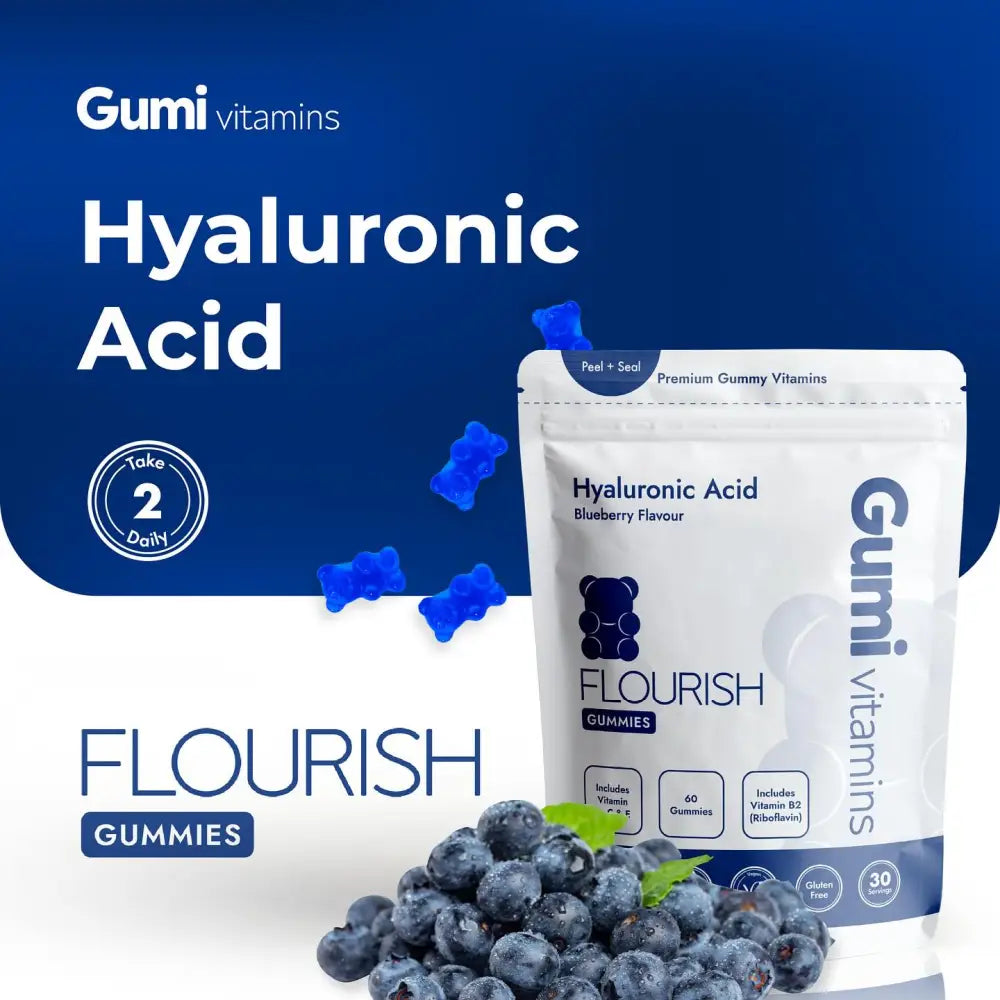 Gumi Vitamins Flourish Hyaluronic Acid Gummies - 60 Gummies - Nootropics & Supplements