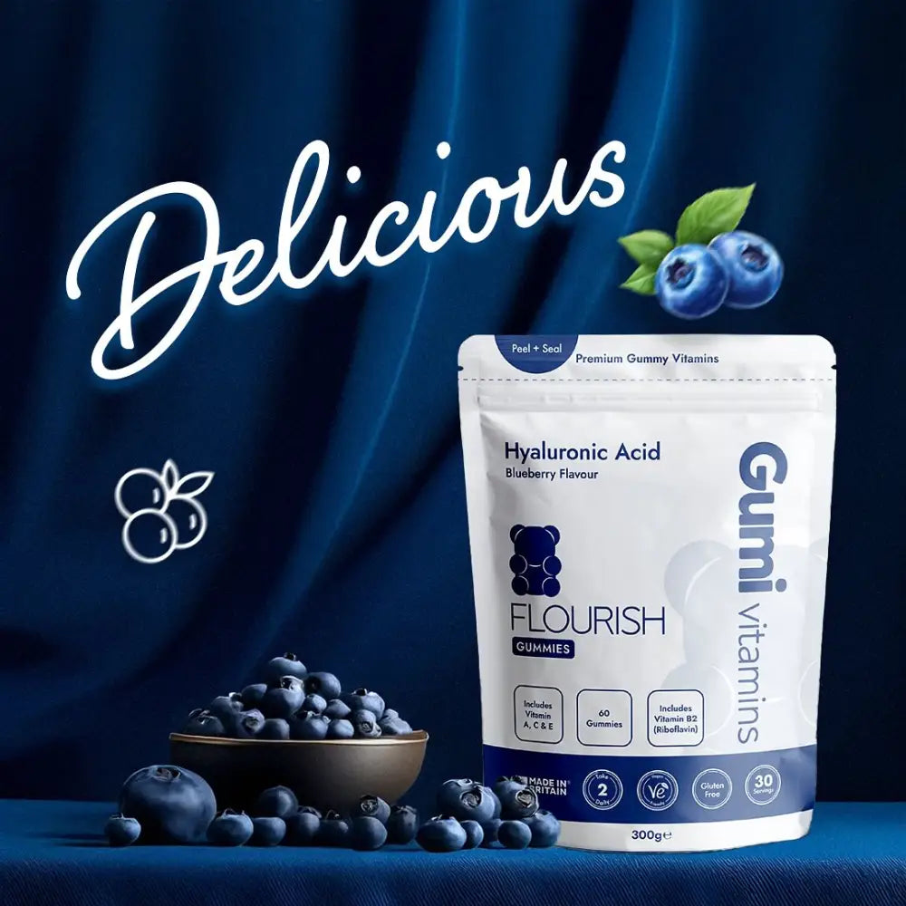 Gumi Vitamins Flourish Hyaluronic Acid Gummies - 60 Gummies - Nootropics & Supplements