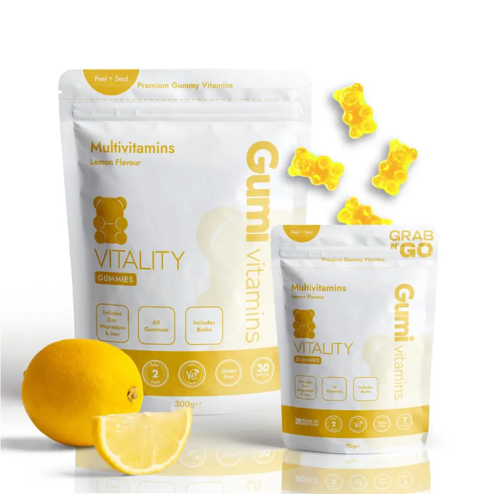 Gumi Vitamins Vitality Multivitamins Gummies - 60 Gummies - Nootropics & Supplements