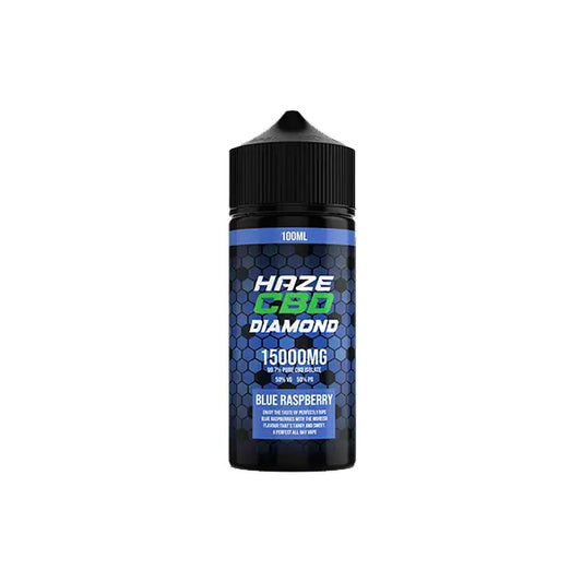 Haze CBD Diamond 15000mg CBD E-Liquid 100ml - Blue Raspberry - CBD Products