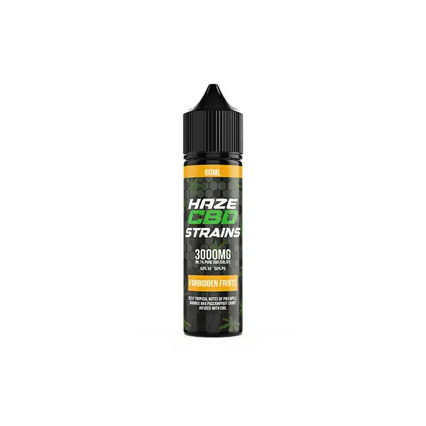 Haze CBD Strains 3000mg CBD E-Liquid 50ml Shortfill 0mg (50VG/50PG) - CBD Products