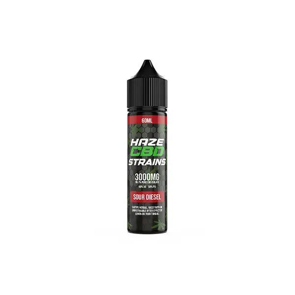 Haze CBD Strains 3000mg CBD E-Liquid 50ml Shortfill 0mg (50VG/50PG) - CBD Products