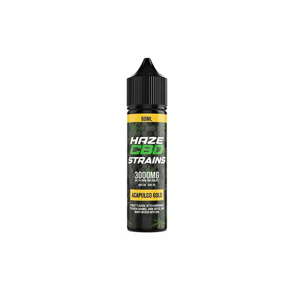 Haze CBD Strains 3000mg CBD E-Liquid 50ml Shortfill 0mg (50VG/50PG) - CBD Products
