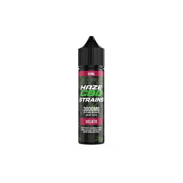 Haze CBD Strains 3000mg CBD E-Liquid 50ml Shortfill 0mg (50VG/50PG) - CBD Products