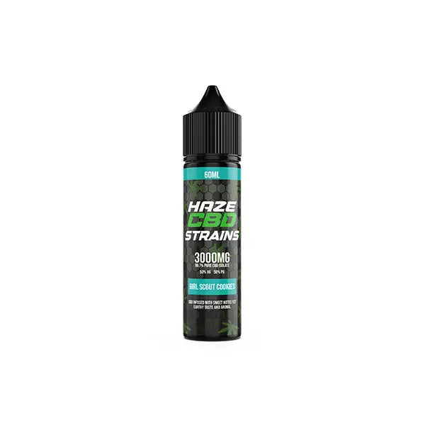 Haze CBD Strains 3000mg CBD E-Liquid 50ml Shortfill 0mg (50VG/50PG) - CBD Products