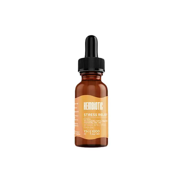 Hembiotic 1000mg Broad-Spectrum Functional CBD Oil - 15ml - CBD Products