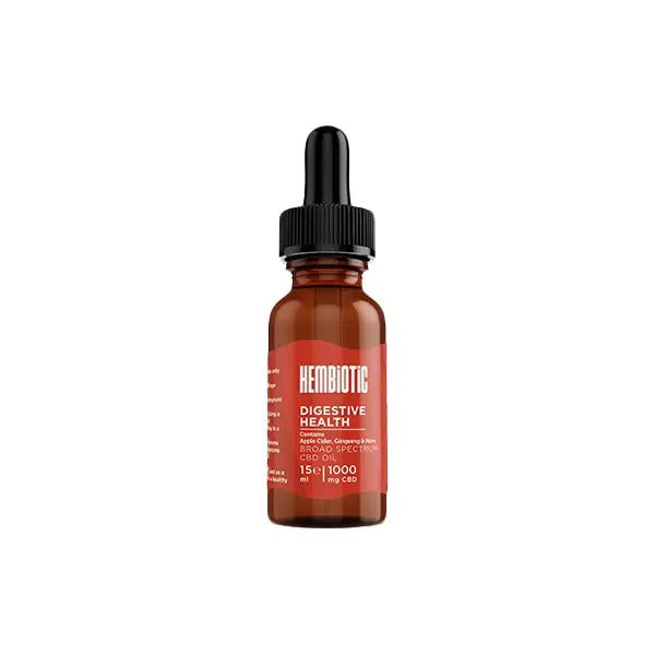 Hembiotic 1000mg Broad-Spectrum Functional CBD Oil - 15ml - CBD Products