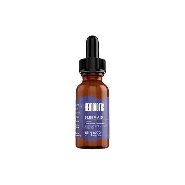 Hembiotic 1000mg Broad-Spectrum Functional CBD Oil - 15ml - CBD Products