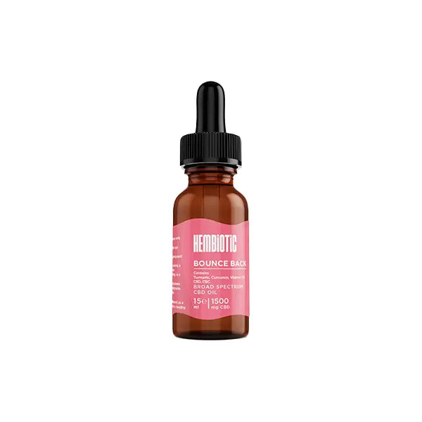 Hembiotic 1500mg Broad-Spectrum Functional CBD Oil - 15ml - CBD Products