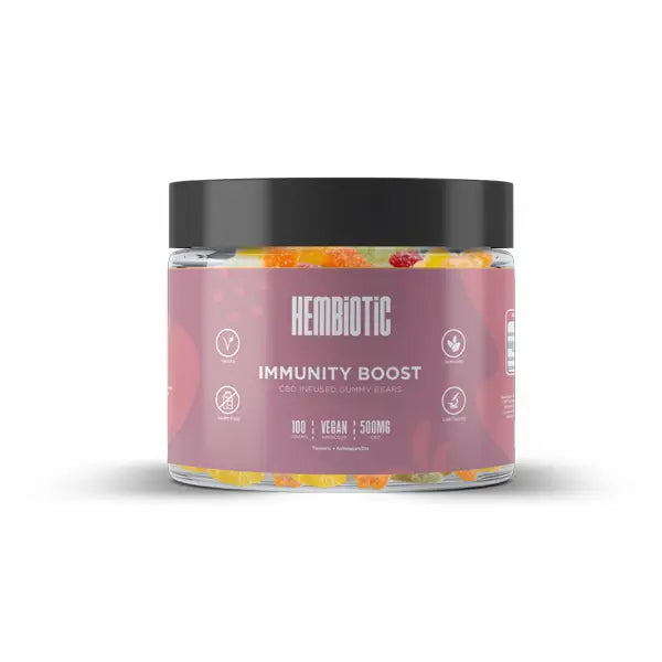 Hembiotic 500mg Functional CBD Gummy Bears - 100g - CBD Products