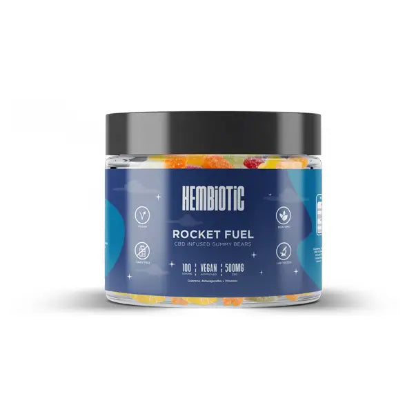 Hembiotic 500mg Functional CBD Gummy Bears - 100g - CBD Products