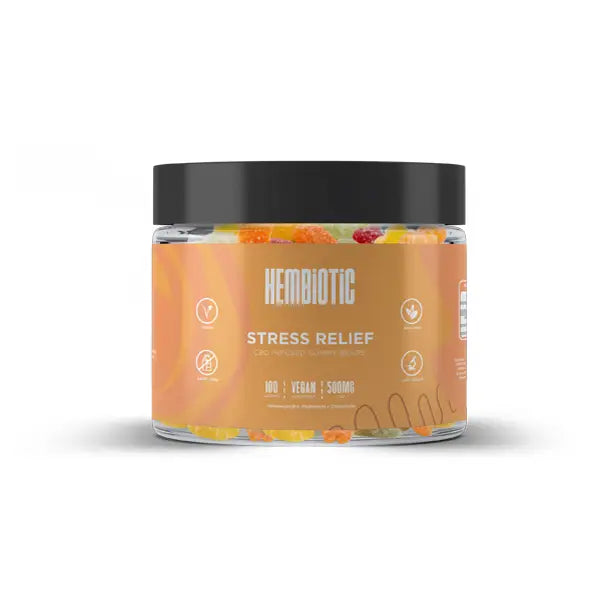 Hembiotic 500mg Functional CBD Gummy Bears - 100g - CBD Products