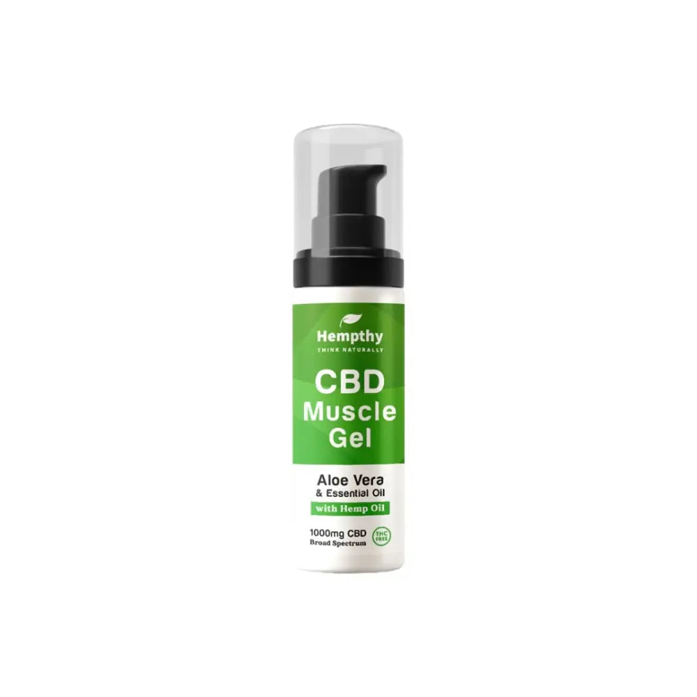 Hempthy 1000mg Broad Spectrum CBD Muscle Gel - 50g - CBD Products