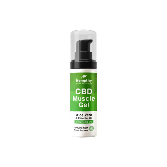 Hempthy 1000mg Broad Spectrum CBD Muscle Gel - 50g - CBD Products